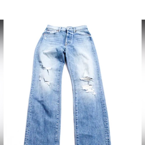 Mother High waisted hiker hover undone hem 24 - Picture 6 of 9